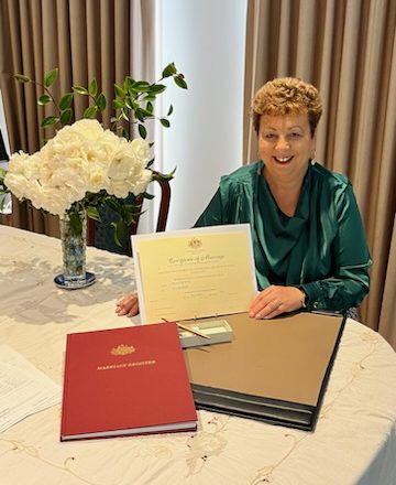Josie Allocca, ACT based marriage celebrant